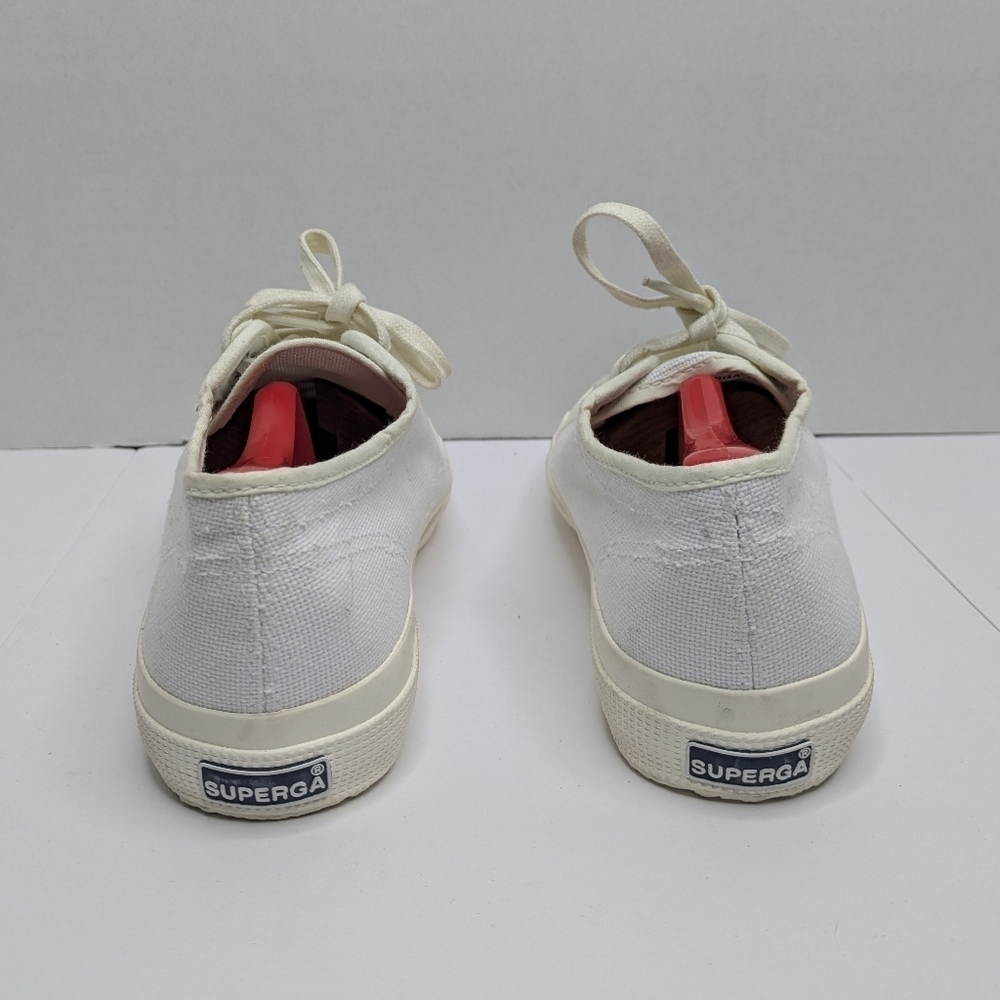 Superga Emily Ratajkowski White Sneaker Shoe 8 Women 6.5 Men - Picture 5 of 8